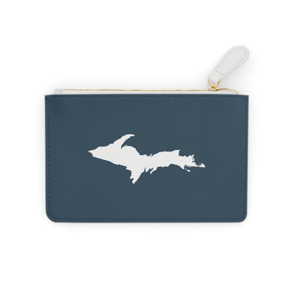 Michigan Upper Peninsula Mini Clutch Bag ('37 Caddie Blue w/ UP Outline)