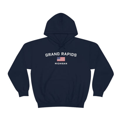 'Grand Rapids Michigan' (w/USA Flag Outline) | Unisex Standard