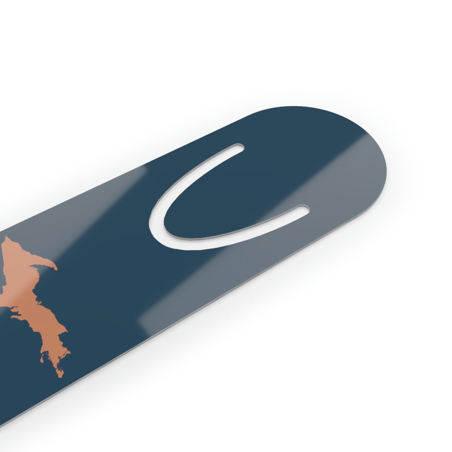 Michigan Upper Peninsula Metal Bookmark (w/ Copper UP Outline) | '37 Caddie Blue