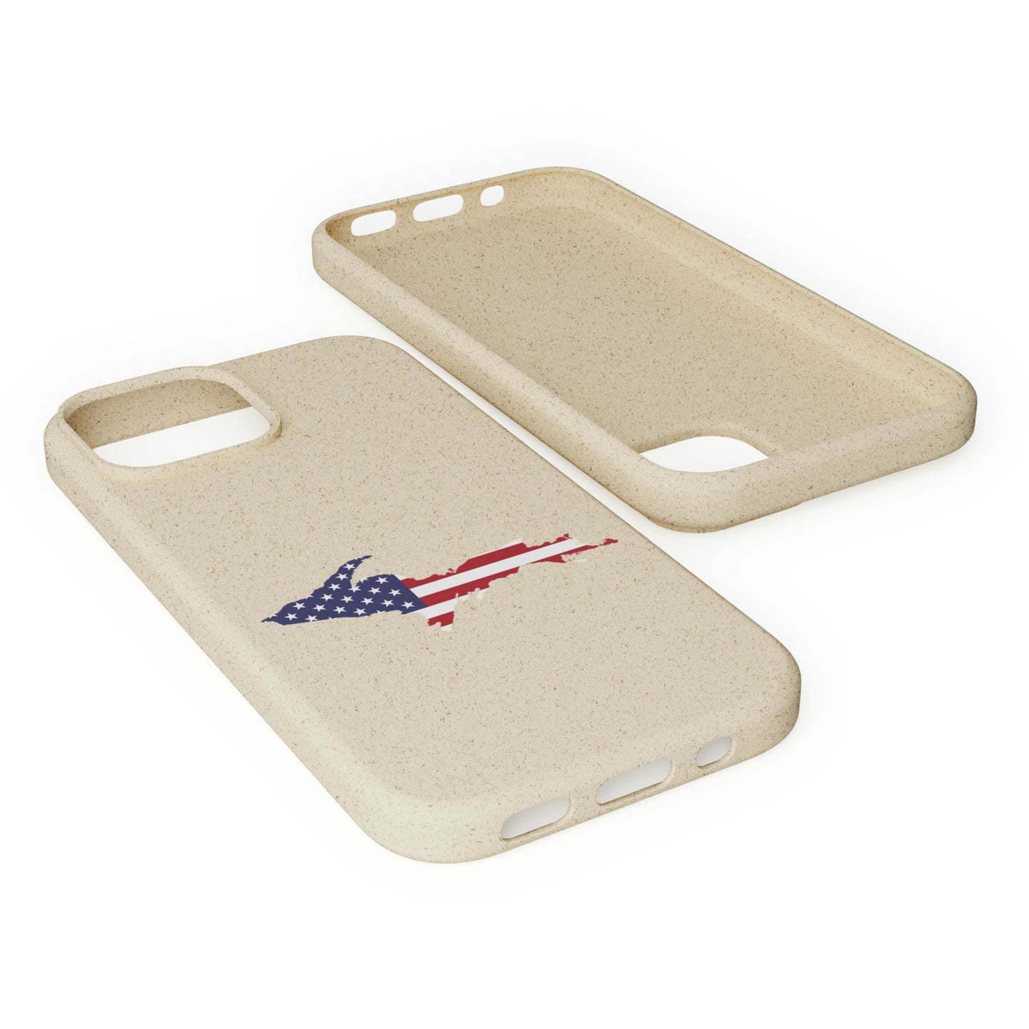 Michigan Upper Peninsula Biodegradable Phone Cases (w/ UP USA Flag Outline) | Apple iPhone