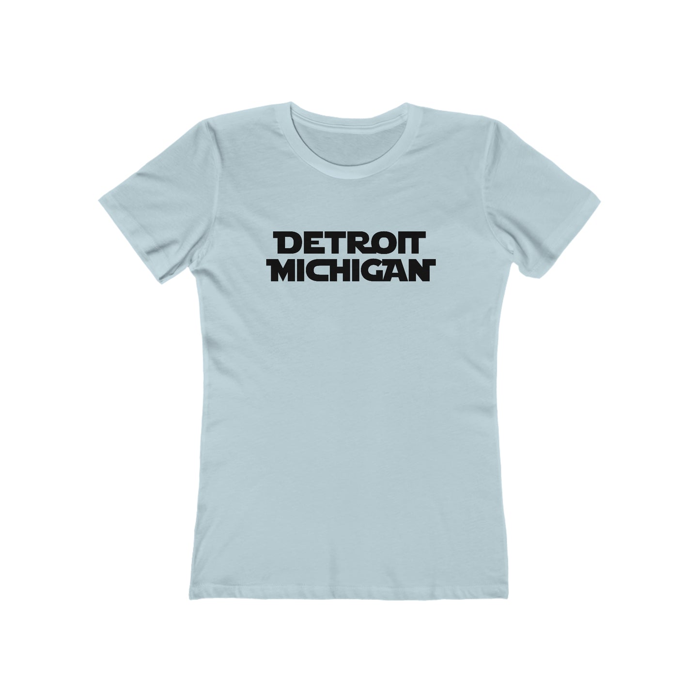 'Detroit Michigan'T-Shirt (1970s Epic Sci-Fi Parody) | Women's Boyfriend Cut