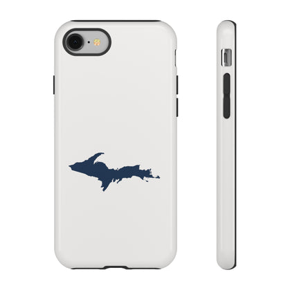 Michigan Upper Peninsula Tough Phone Case (Birch Bark White w/ UP Outline) | Apple iPhone