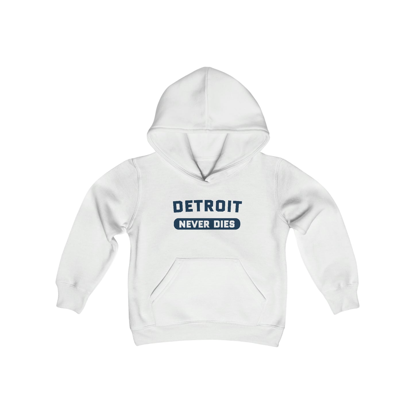 'Detroit Never Dies' Hoodie | Unisex Youth