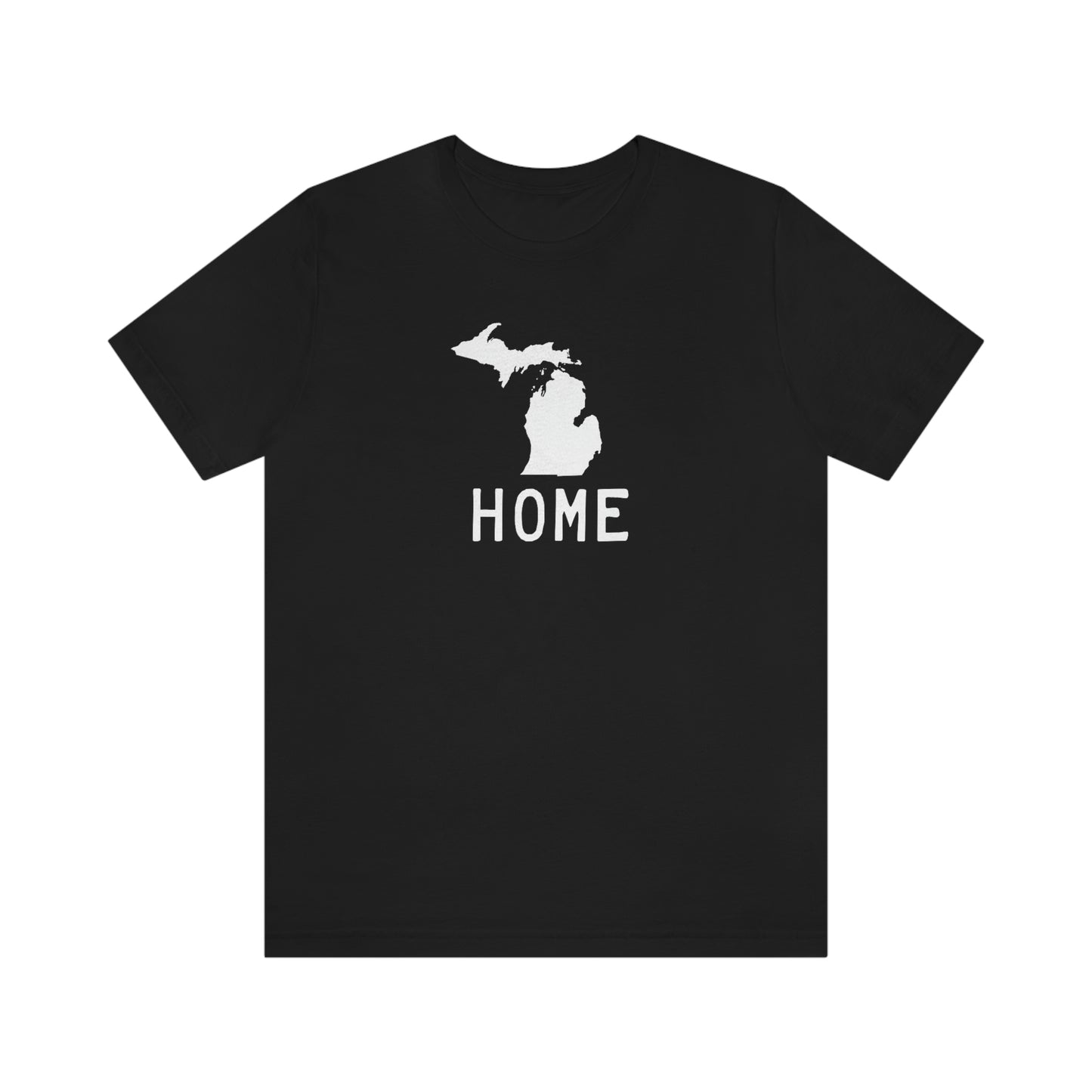 Michigan 'Home' T-Shirt (Licence Plate Font) | Unisex Standard Fit