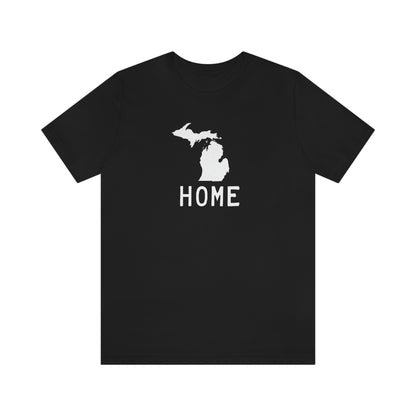 Michigan 'Home' T-Shirt (Licence Plate Font) | Unisex Standard Fit