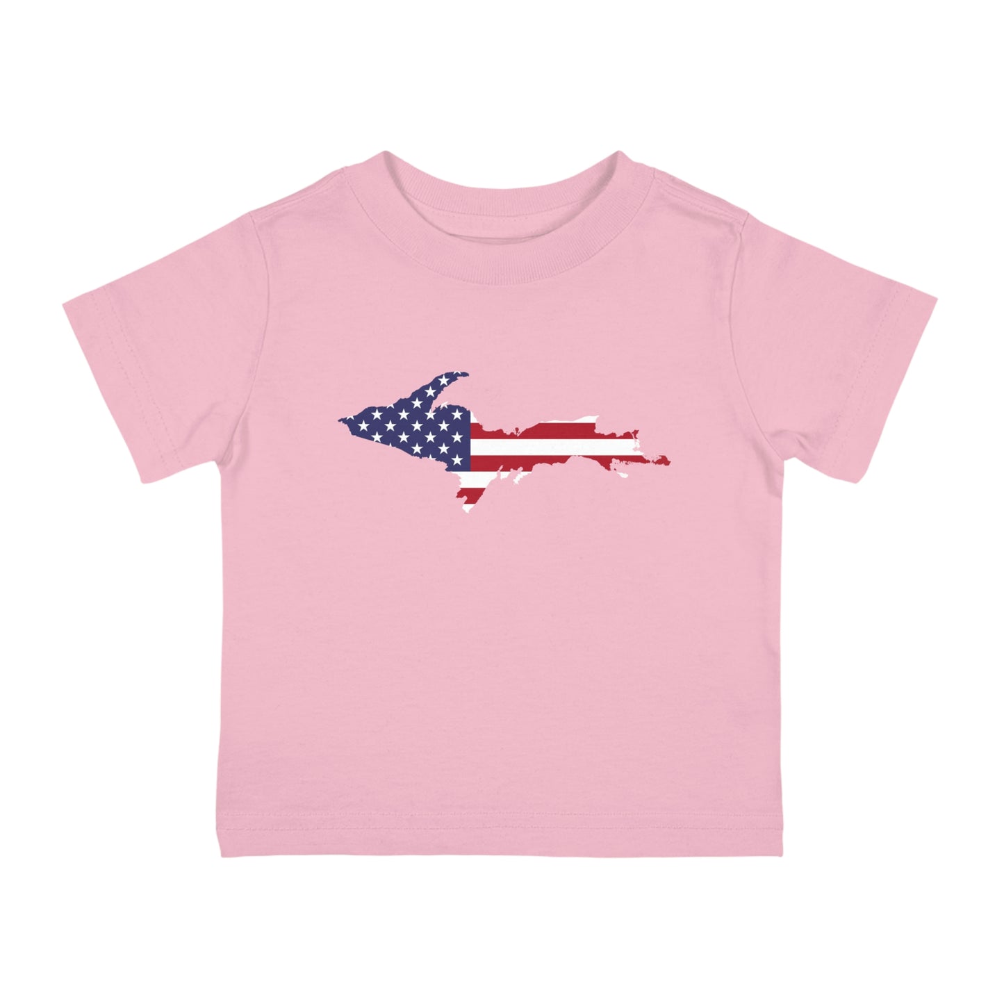 Michigan Upper Peninsula Infant T-Shirt (w/ UP USA Flag Outline) | Short Sleeve