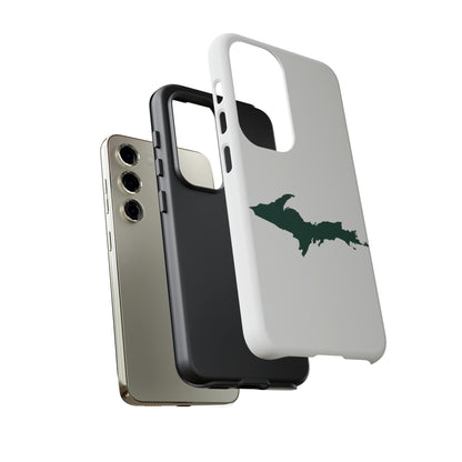 Michigan Upper Peninsula Tough Phone Case (w/ Green UP Outline) | Samsung & Pixel Android