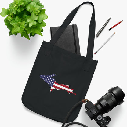 Michigan Upper Peninsula Heavy Tote Bag (w/ UP USA Flag Outline)