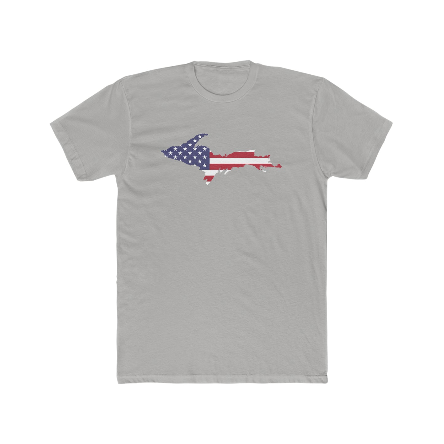 Michigan Upper Peninsula T-Shirt (w/ UP USA Flag Outline) | Men's Fitted