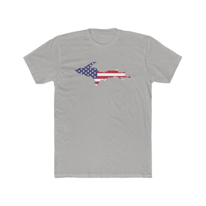 Michigan Upper Peninsula T-Shirt (w/ UP USA Flag Outline) | Men's Fitted