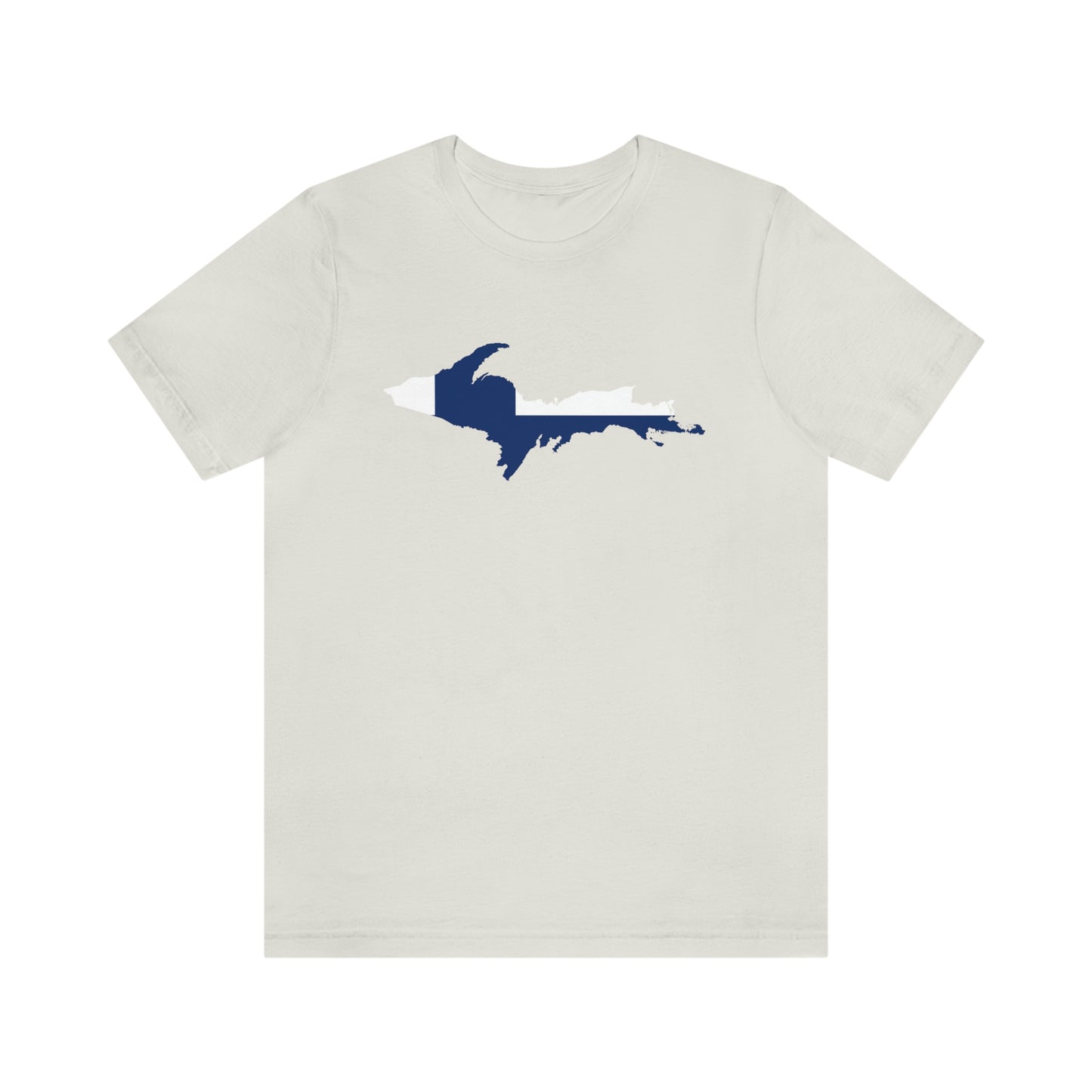 Michigan Upper Peninsula T-Shirt (w/ UP Finland Flag Outline) | Unisex Standard Fit