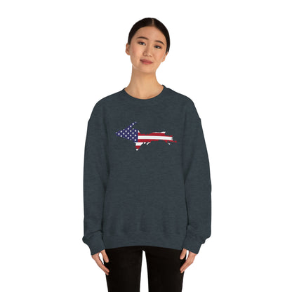 Michigan Upper Peninsula Sweatshirt (w/ UP USA Flag Outline) | Unisex Standard