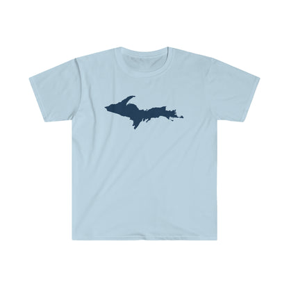 Michigan Upper Peninsula T-Shirt (w/ Navy UP Outline) | Unisex Budget