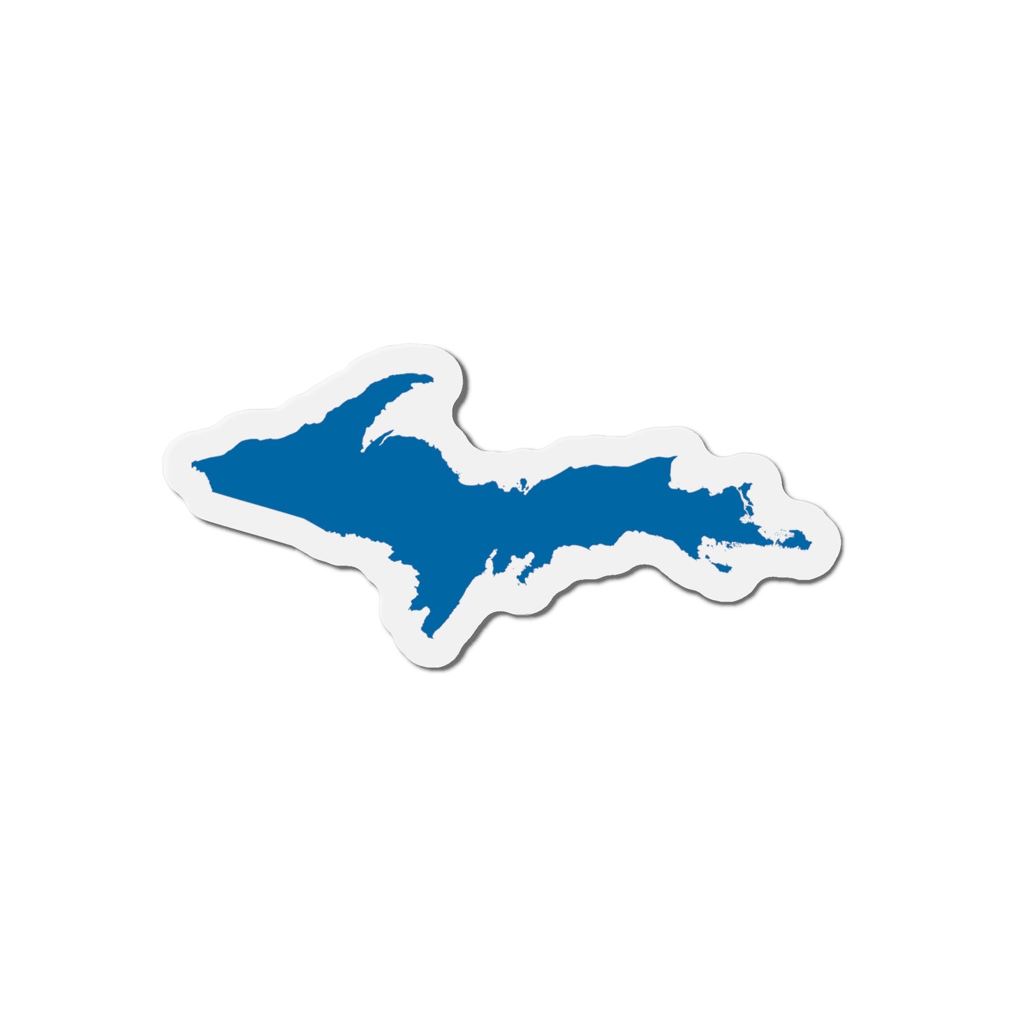 Michigan Upper Peninsula Kiss Cut Magnet (w/ Azure UP Outline)