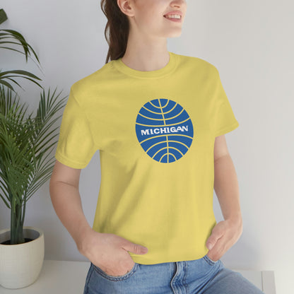 'Michigan' T-Shirt (Retro Airline Parody)  | Unisex Standard Fit