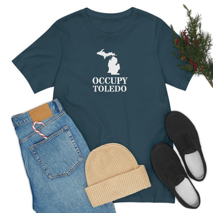 'Occupy Toledo' T-Shirt (w/ Corrected Michigan Outline) | Unisex Standard Fit