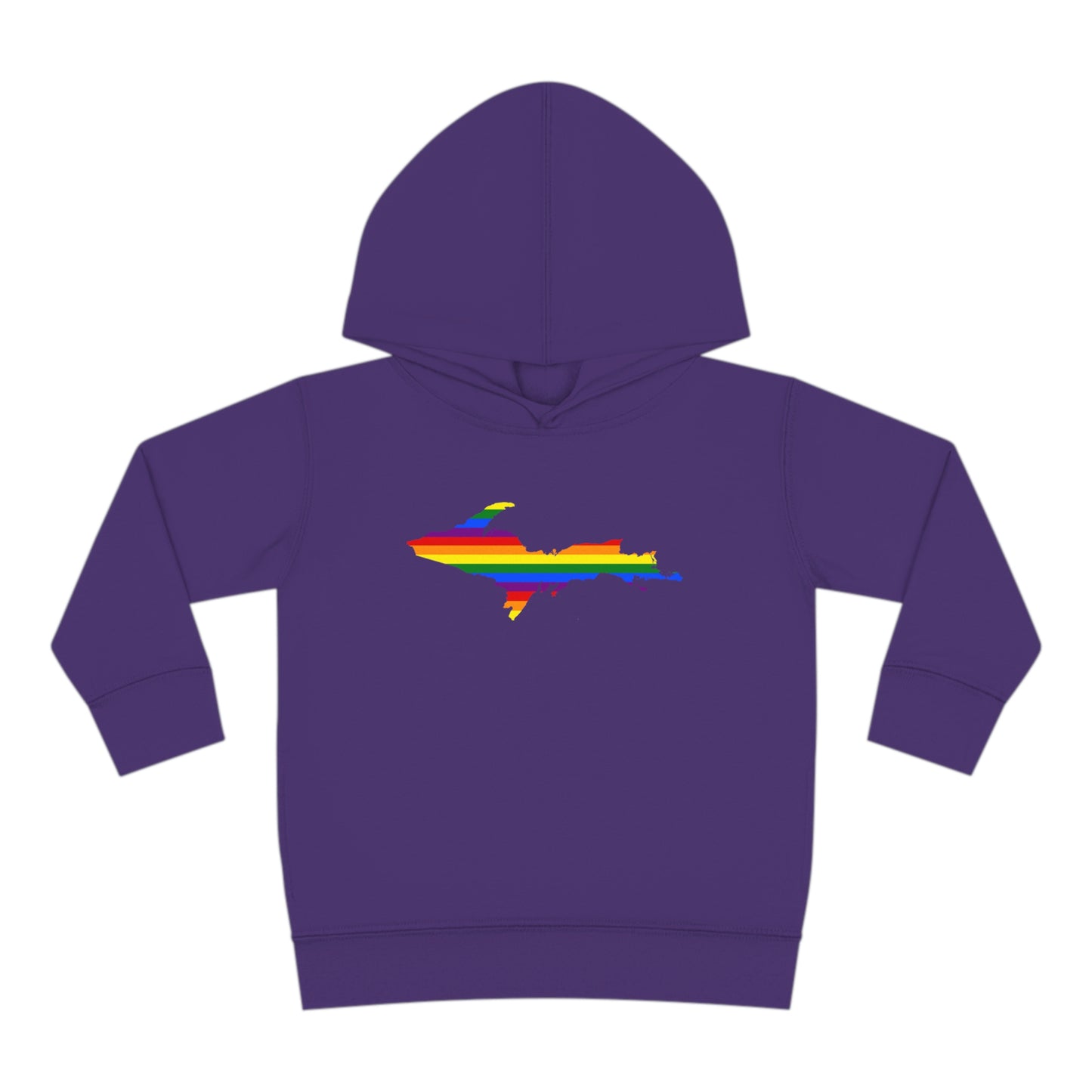 Michigan Upper Peninsula Hoodie (w/ UP Pride Flag Outline) | Unisex Toddler