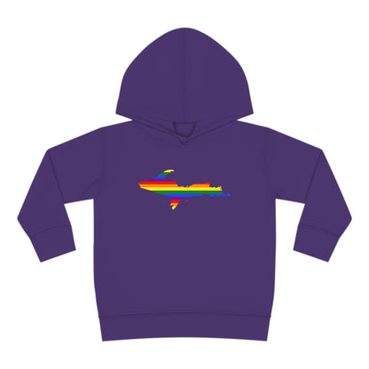 Michigan Upper Peninsula Hoodie (w/ UP Pride Flag Outline) | Unisex Toddler