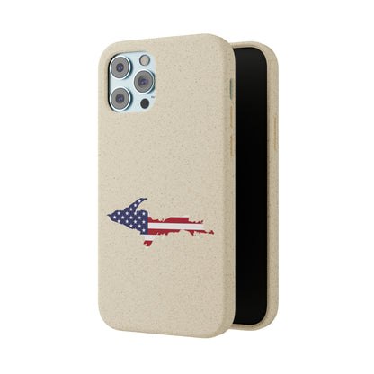 Michigan Upper Peninsula Biodegradable Phone Cases (w/ UP USA Flag Outline) | Apple iPhone