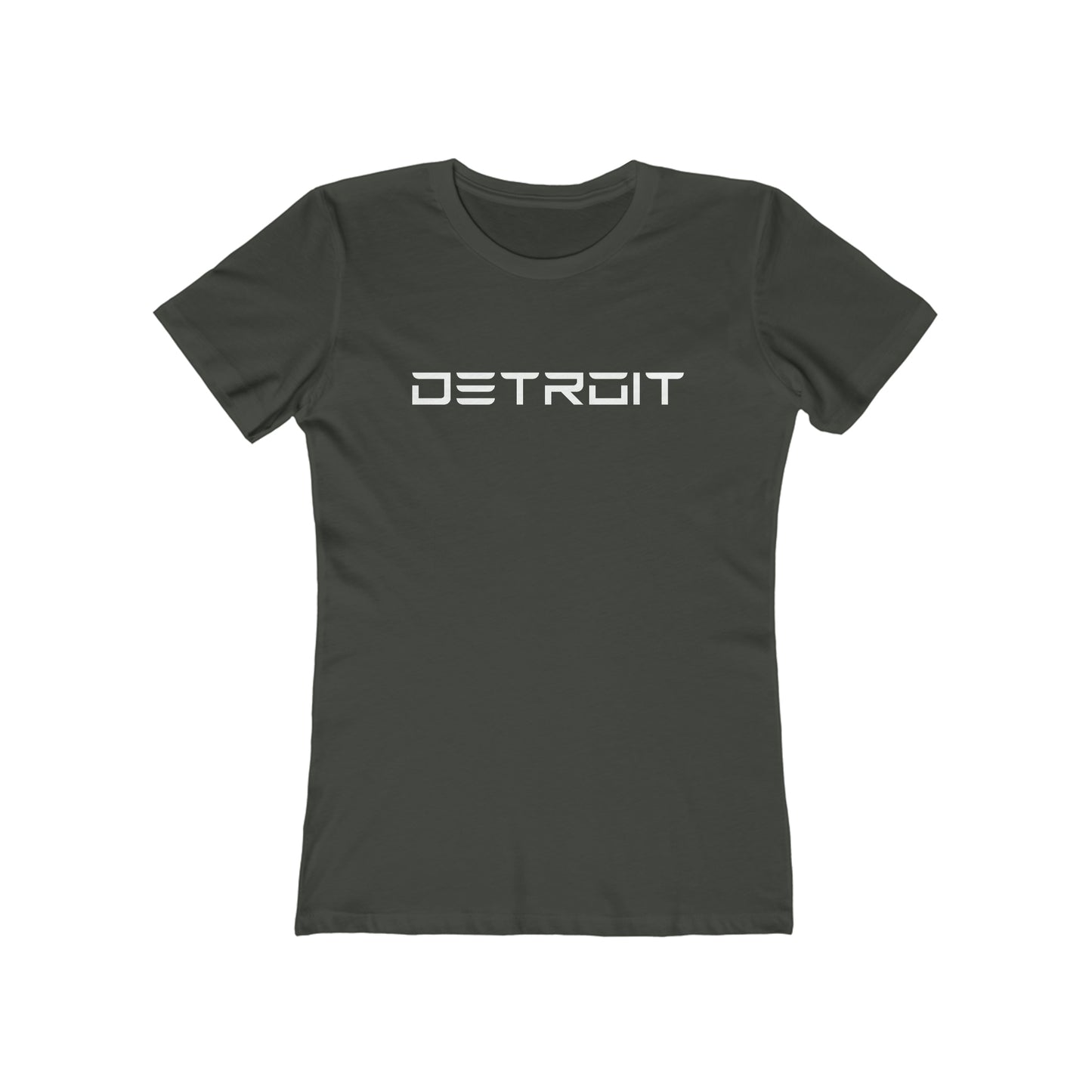 'Detroit' T-Shirt (Electric Font) | Women's Boyfriend Cut