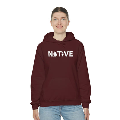 Michigan 'Native' Hoodie (Geometric Sans Font) | Unisex Standard