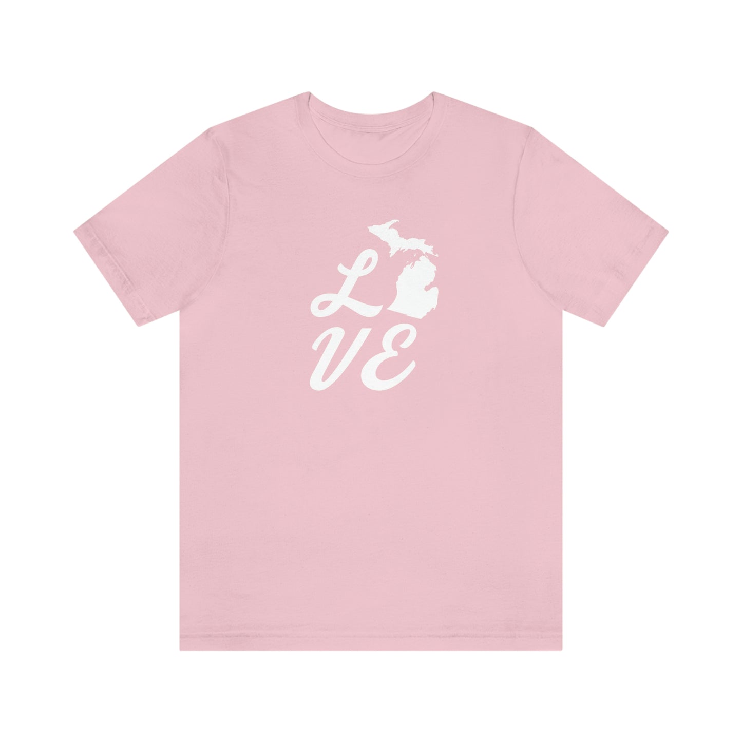 Michigan 'Love' T-Shirt (Retro Script Font) | Unisex Standard Fit