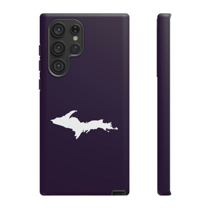 Michigan Upper Peninsula Tough Phone Case (Blackcurrant w/ UP Outline) | Samsung & Pixel Android