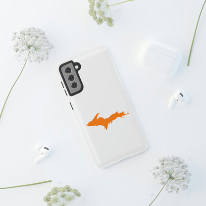 Michigan Upper Peninsula Tough Phone Case (w/ Orange UP Outline) | Samsung & Pixel Android