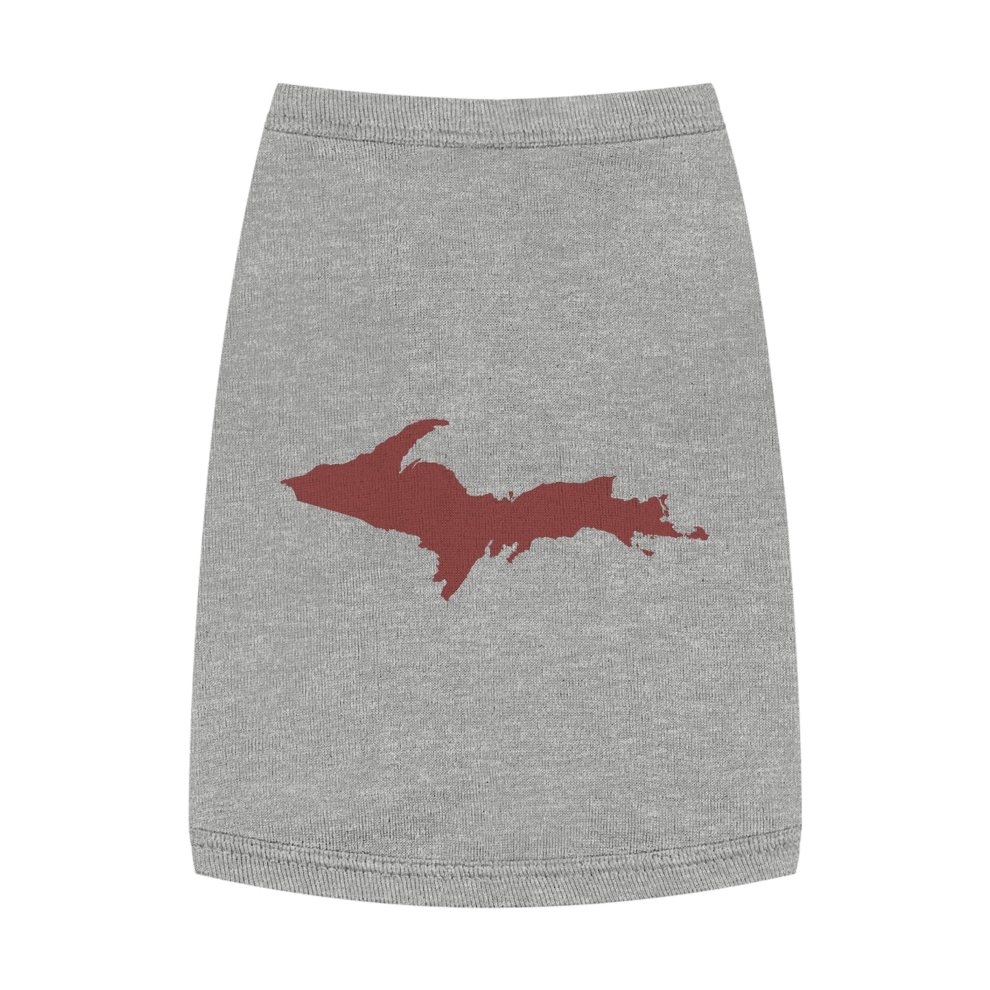 Michigan Upper Peninsula Pet Tank Top (w/ Ore Dock Red UP Outline)