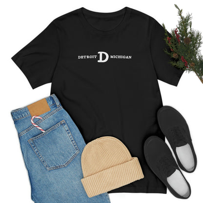 'Detroit Michigan' T-Shirt (w/ Old French D) | Unisex Standard Fit