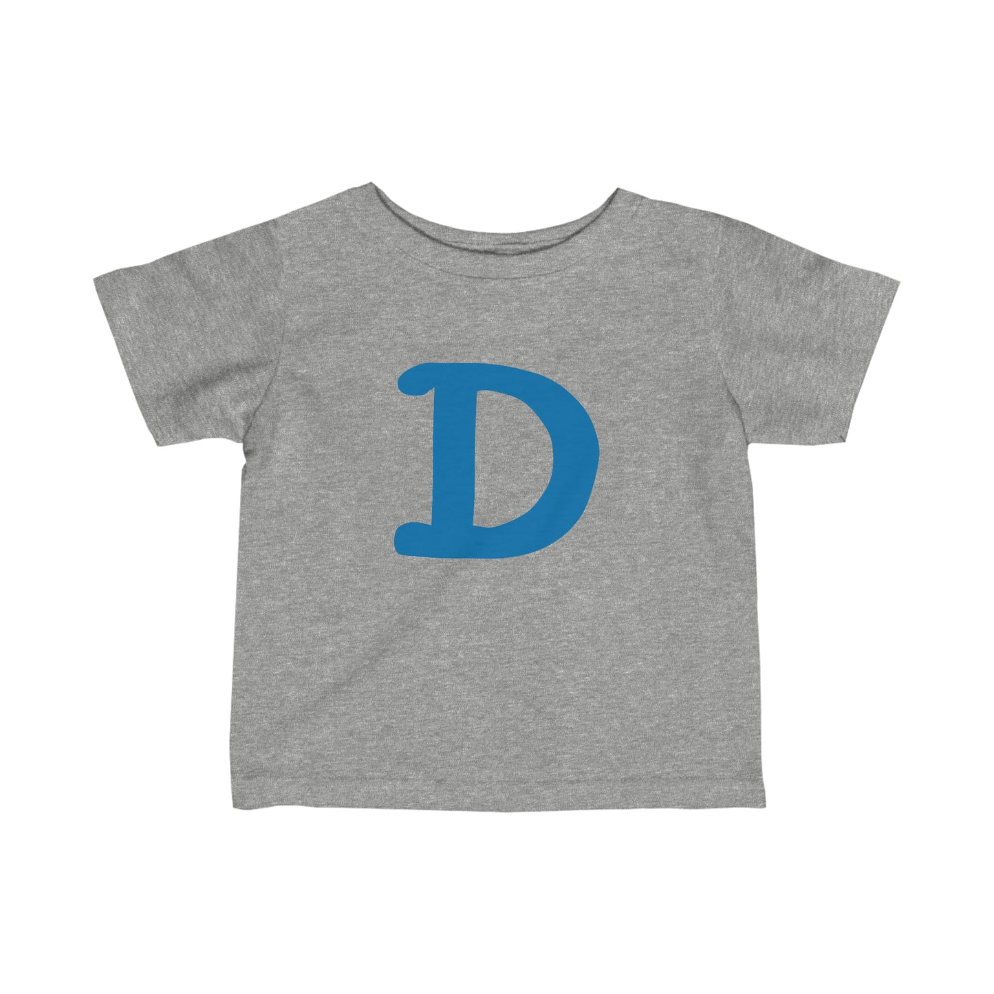 Detroit 'Old French D' T-Shirt (Azure Full Body Outline) |  Infant Short Sleeve