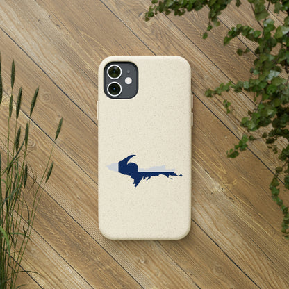 Michigan Upper Peninsula Biodegradable Phone Cases (w/ UP Finland Flag Outline) | Apple iPhone