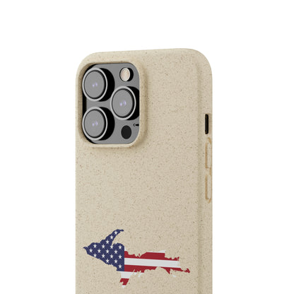 Michigan Upper Peninsula Biodegradable Phone Cases (w/ UP USA Flag Outline) | Apple iPhone