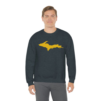 Michigan Upper Peninsula Sweatshirt (w/ Gold UP Outline) | Unisex Standard