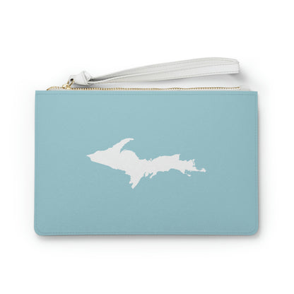 Michigan Upper Peninsula Clutch Bag ('68 Caddie Blue w/UP Outline)