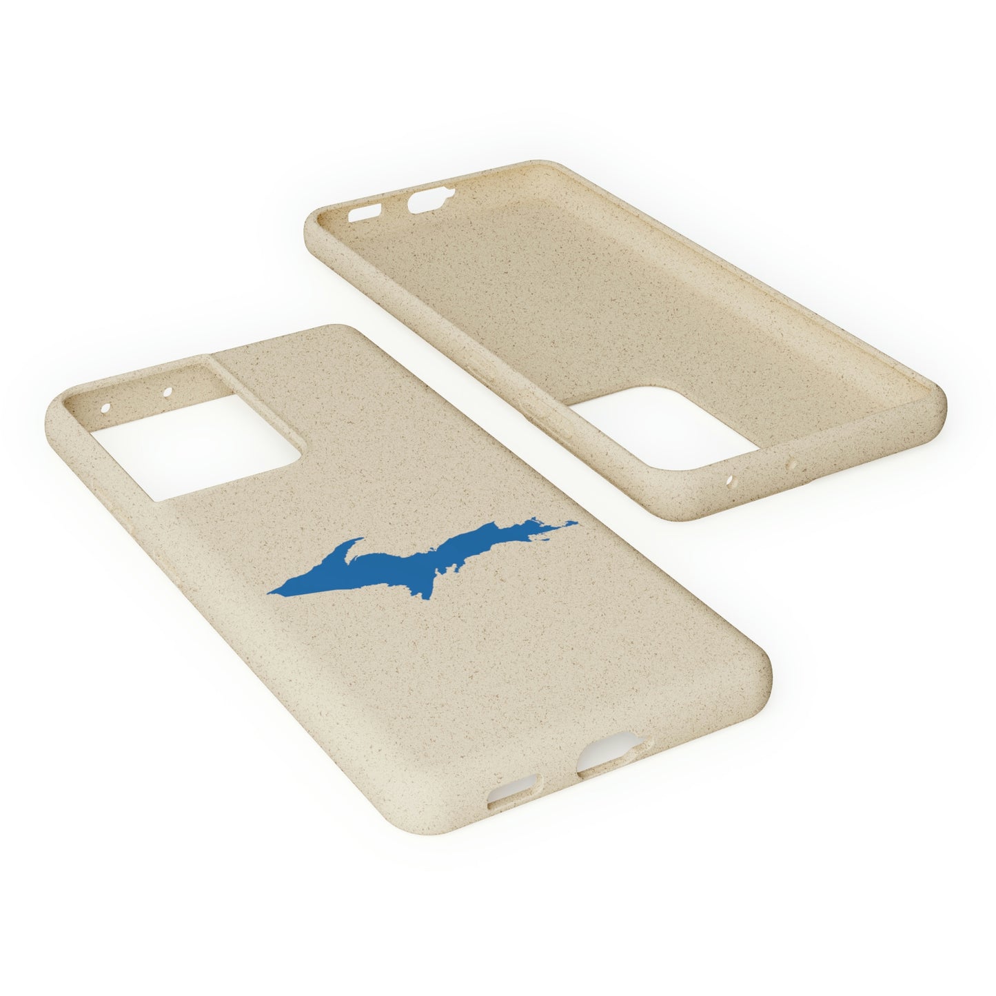 Michigan Upper Peninsula Biodegradable Phone Cases (w/ Azure UP Outline) | Samsung Android