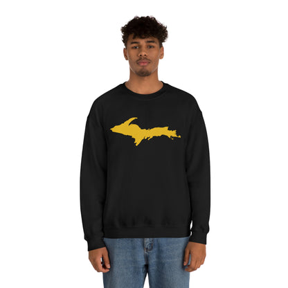 Michigan Upper Peninsula Sweatshirt (w/ Gold UP Outline) | Unisex Standard