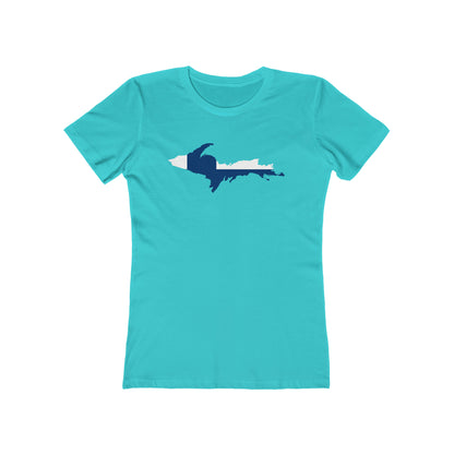 Upper Peninsula T-Shirt (w/ UP Finland Flag Outline) | Women's Boyfriend Cut