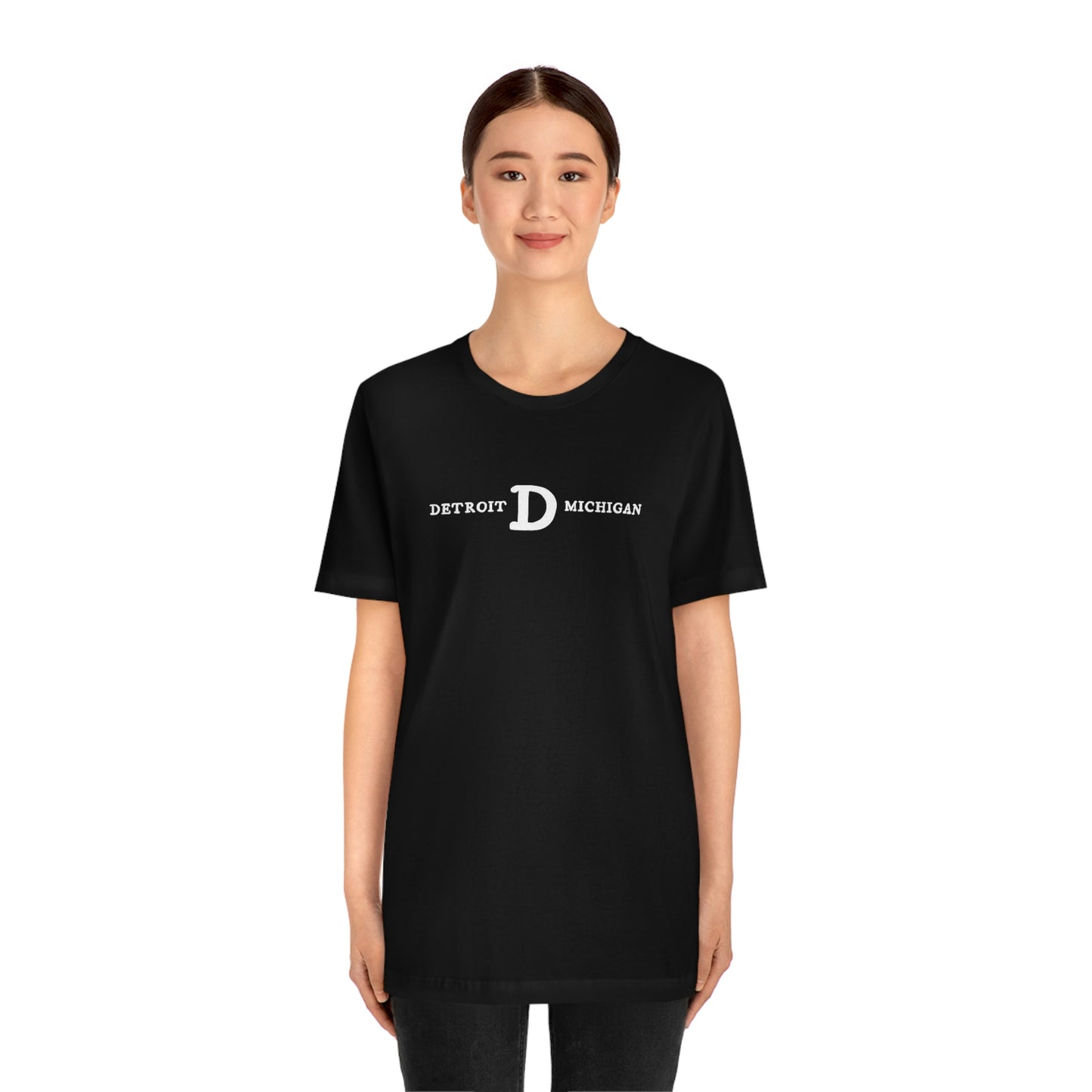 'Detroit Michigan' T-Shirt (w/ Old French D) | Unisex Standard Fit