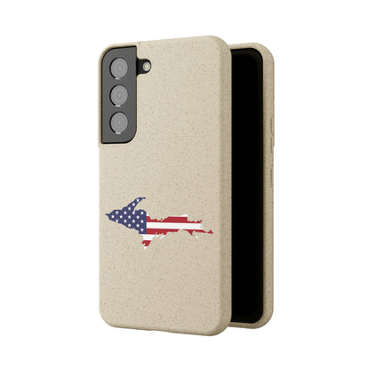 Michigan Upper Peninsula Biodegradable Phone Cases (w/ UP USA Flag Outline) | Samsung Android