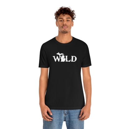 Michigan 'Wild' T-Shirt (Woodcut Font) | Unisex Standard Fit