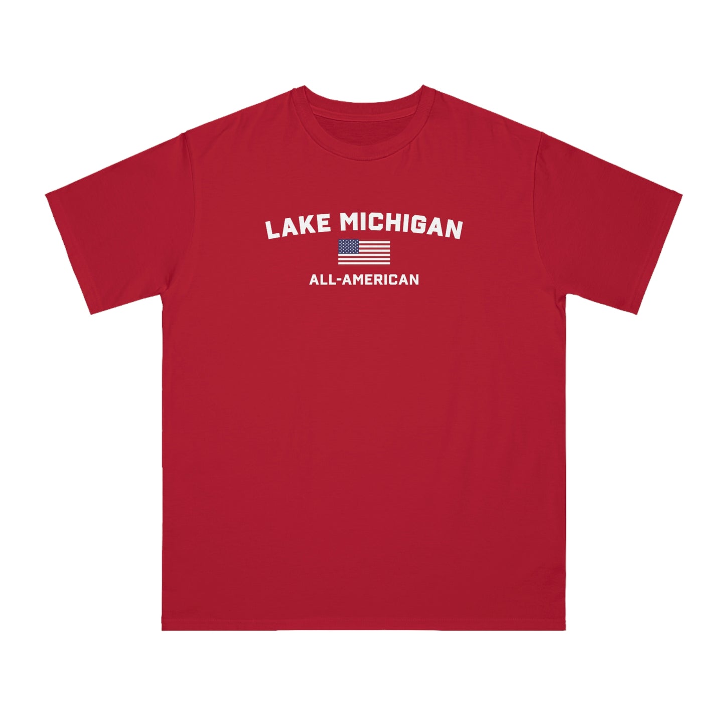 'Lake Michigan All-American' T-Shirt | Organic Unisex