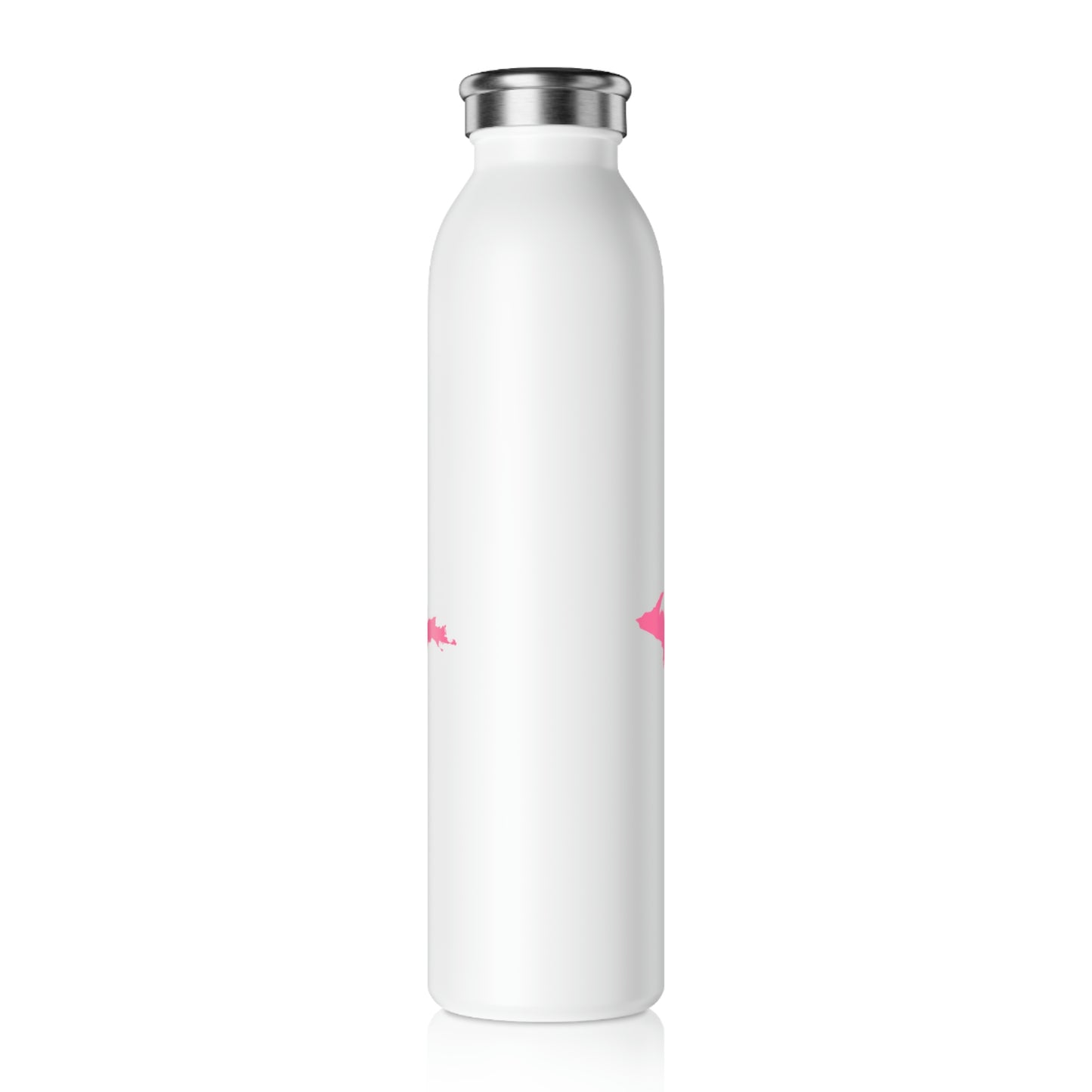 Michigan Upper Peninsula Water Bottle (w/ Pink UP Outline) | 20oz Double-Walled