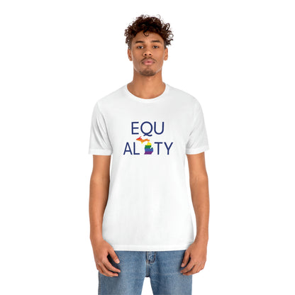 'Equality' Michigan LGBTQ Pride T-Shirt | Unisex Standard Cut