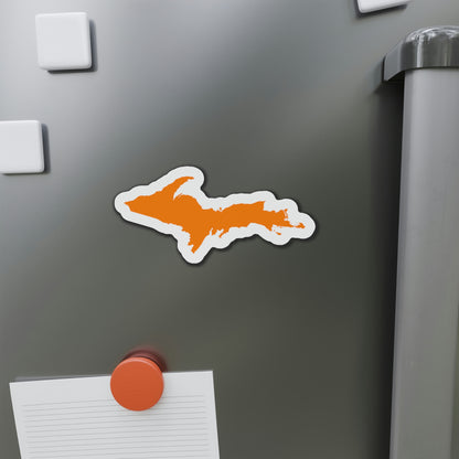 Michigan Upper Peninsula Kiss Cut Magnet (w/ Orange UP Outline)