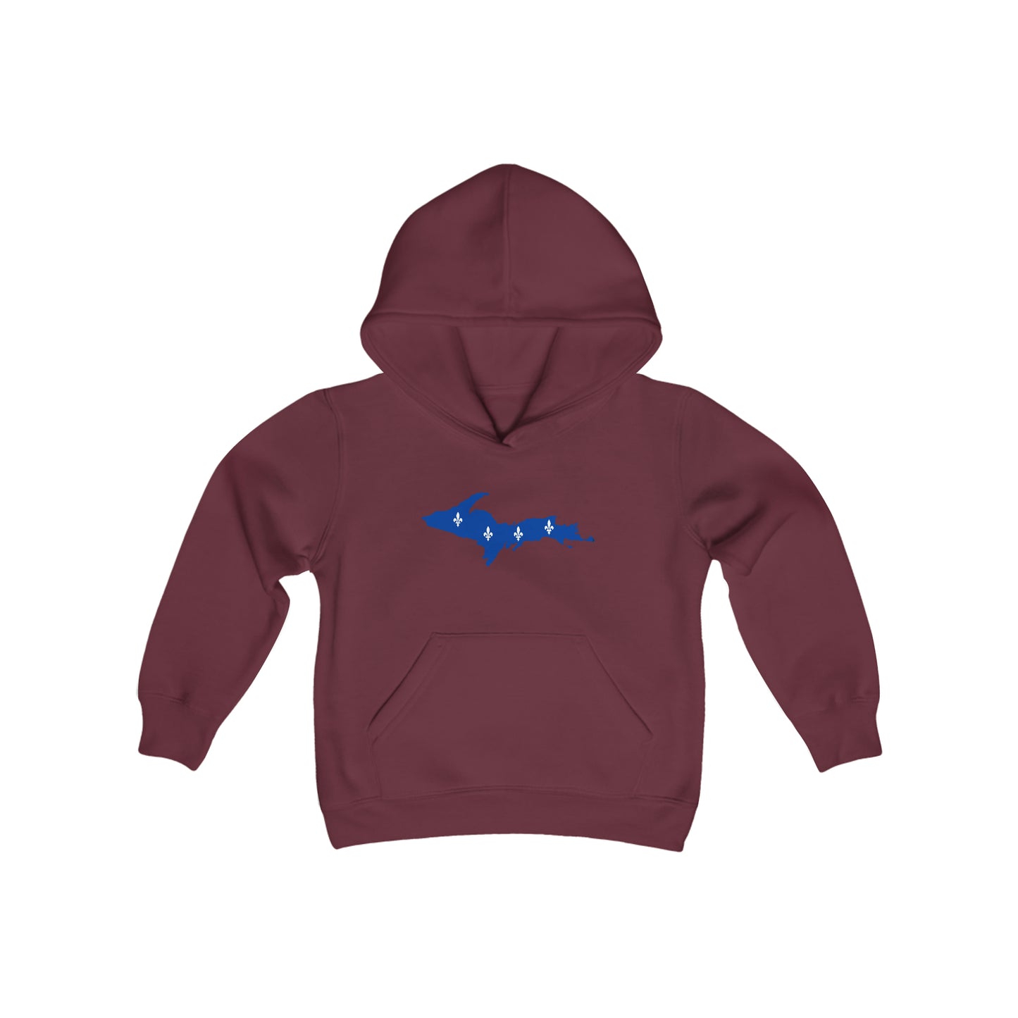 Michigan Upper Peninsula Hoodie (w/ UP Quebec Flag Outline)| Unisex Youth