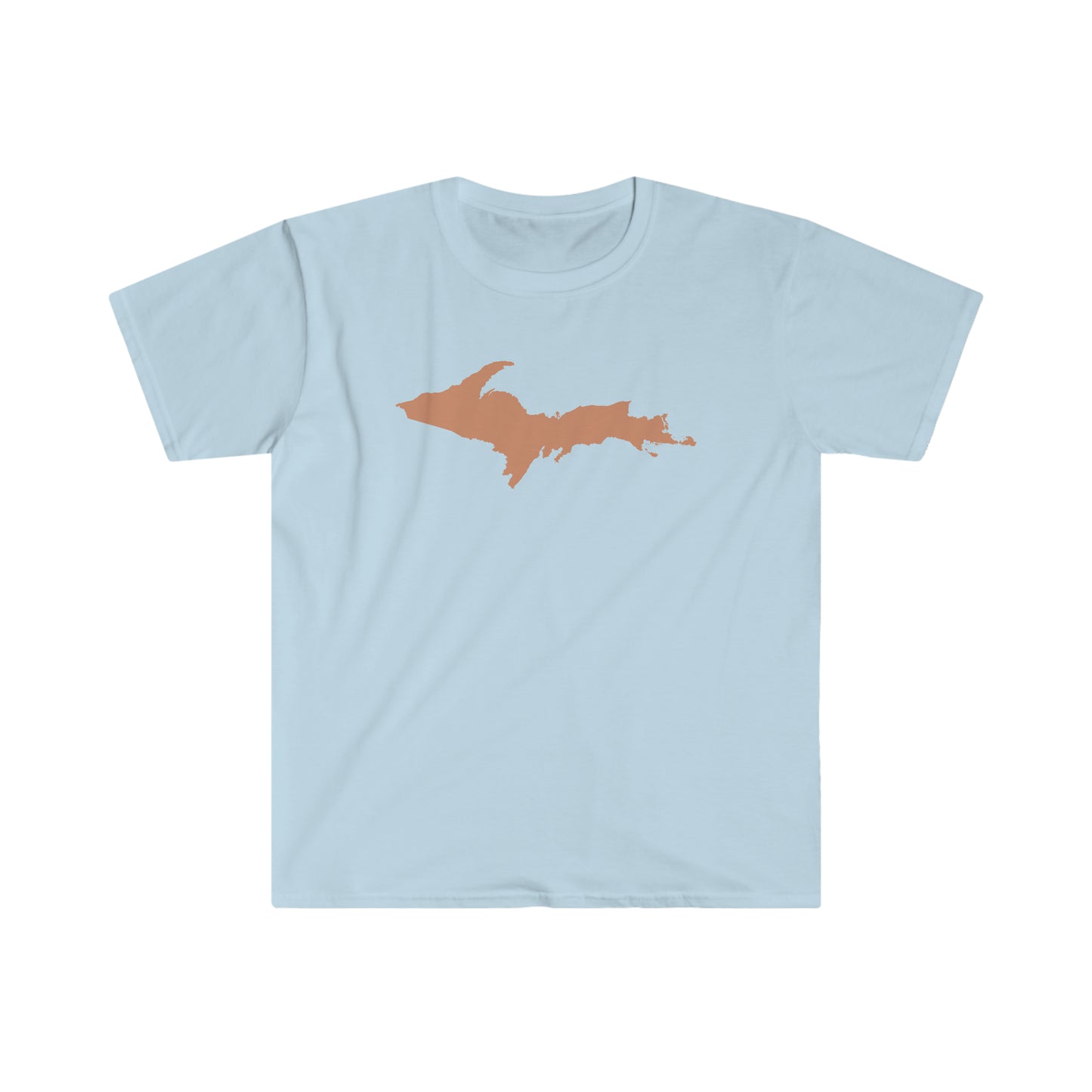 Michigan Upper Peninsula T-Shirt (w/ Copper UP Outline) | Unisex Budget