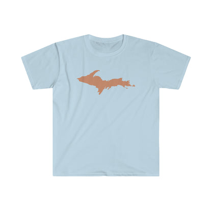 Michigan Upper Peninsula T-Shirt (w/ Copper UP Outline) | Unisex Budget