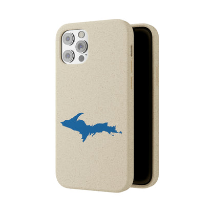 Michigan Upper Peninsula Biodegradable Phone Cases (w/ Azure UP Outline) | Apple iPhone