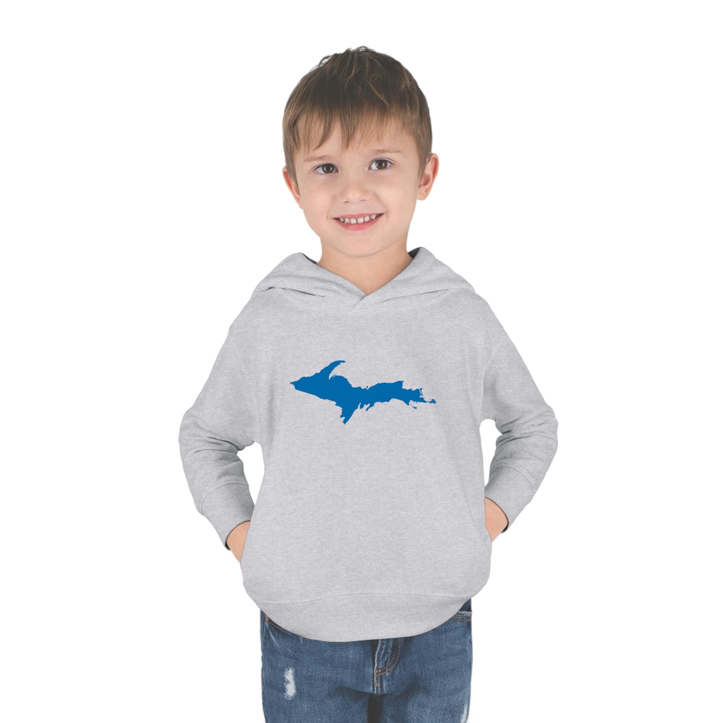 Michigan Upper Peninsula Hoodie (w/ Azure UP Outline) | Unisex Toddler